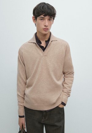V-NECK - Poloshirt - beige