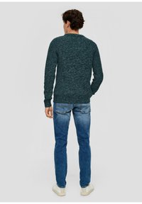 QS MIT RAGLANÄRMEL - Strickpullover - petrol