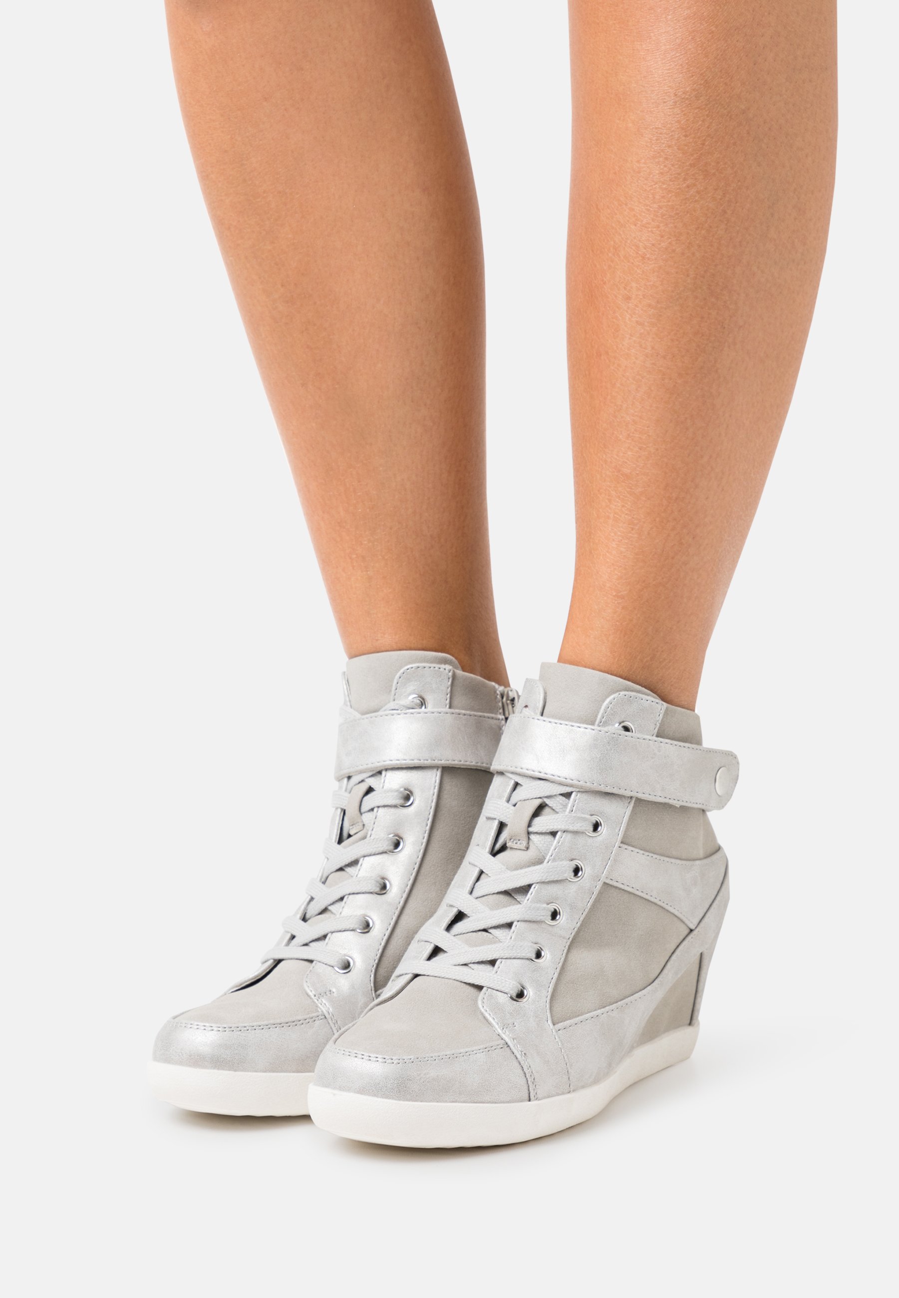 Anna Field Zapatillas altas - silver/grey/plateado - Zalando.es