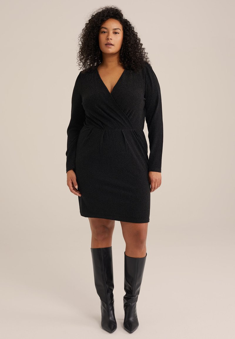 WE Fashion Cocktailjurk zwart WE Fashion Cocktailjurk zwart