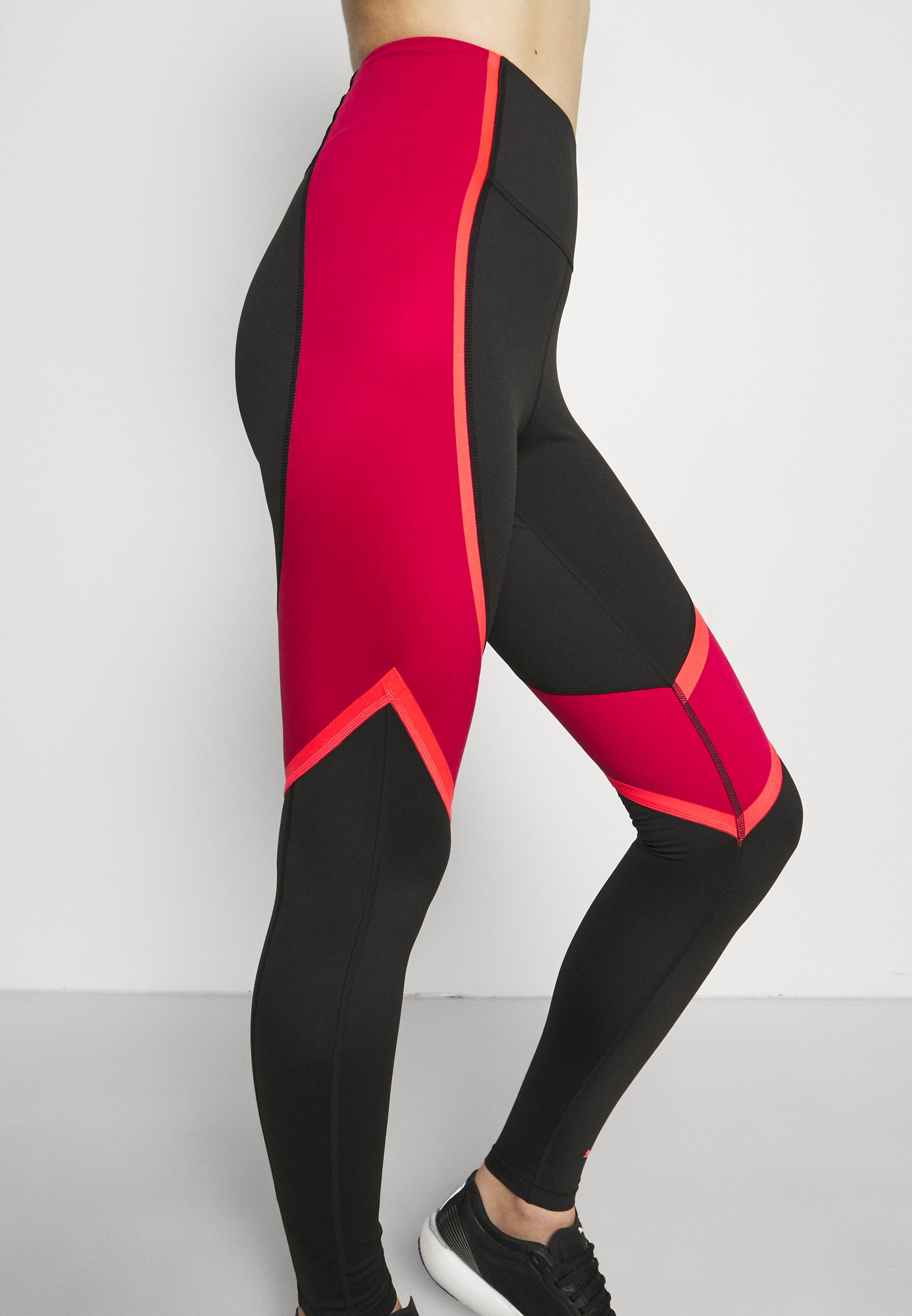 Puma Leggings - black/persian red/black 