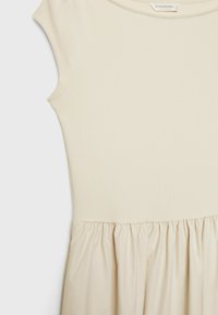 Stradivarius CONTRASTING MIDI  - Denné šaty - stone