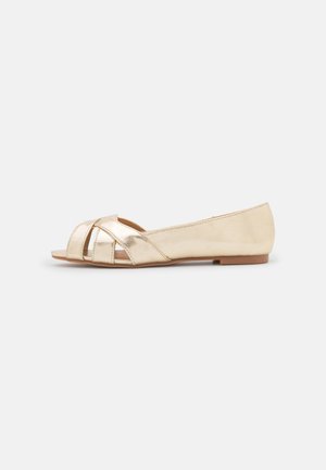 Anna Field Ballerina peep-toe - gold-coloured