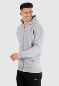 Smilodox Zip-up sweatshirt - grau melange