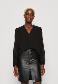 VILA VIDOBBA V NECK - Camicetta - black
