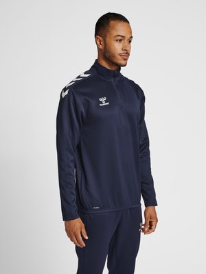 Hummel, CORE HALF ZIP  - Sweatshirt - marine