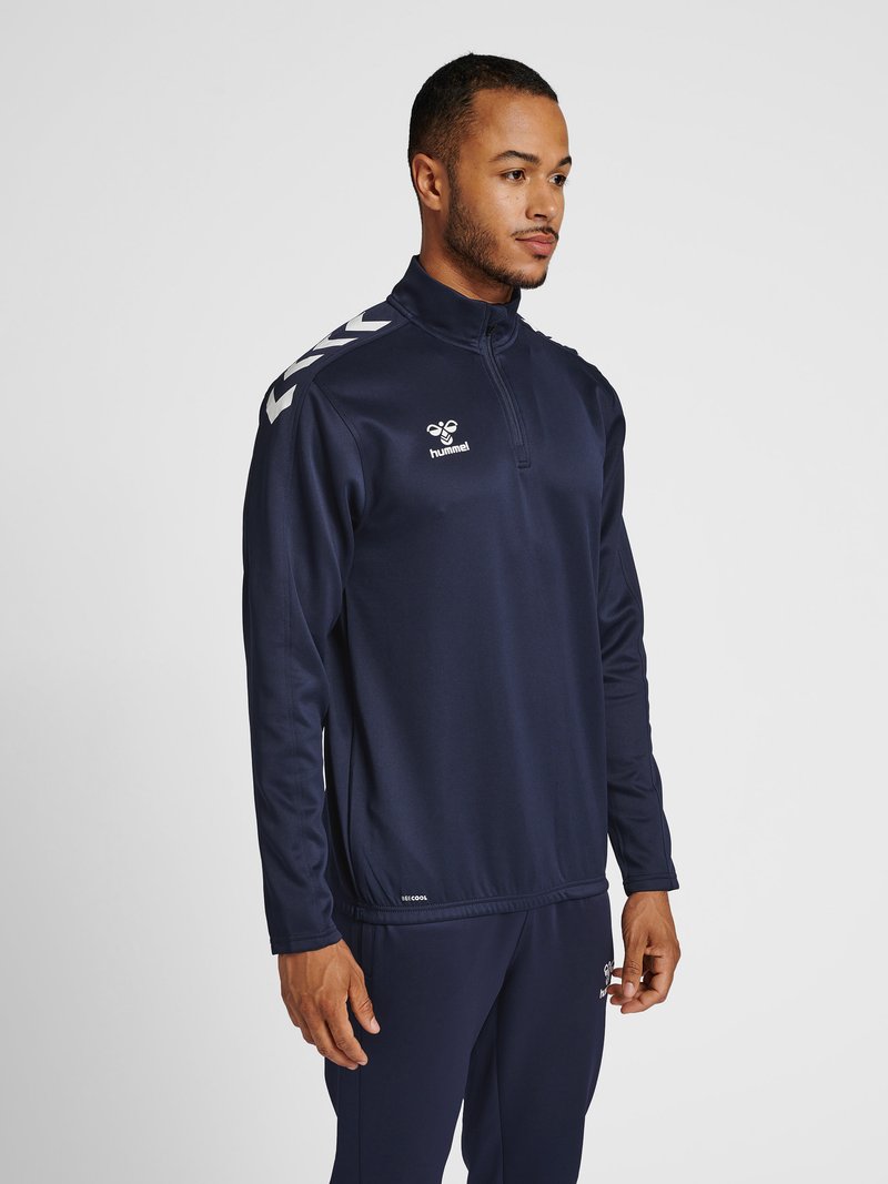 Hummel CORE HALF ZIP - Felpa - marine