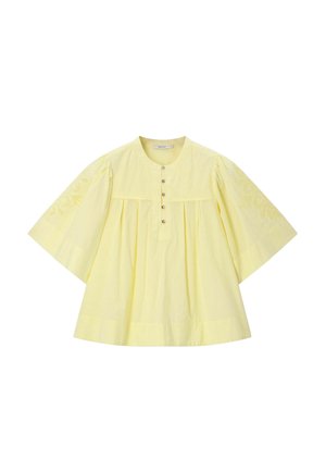 Sissy-Boy, SISSY-BOY BLUSE MIT STICKEREI - HELLGELB - Blouse - hellgelb