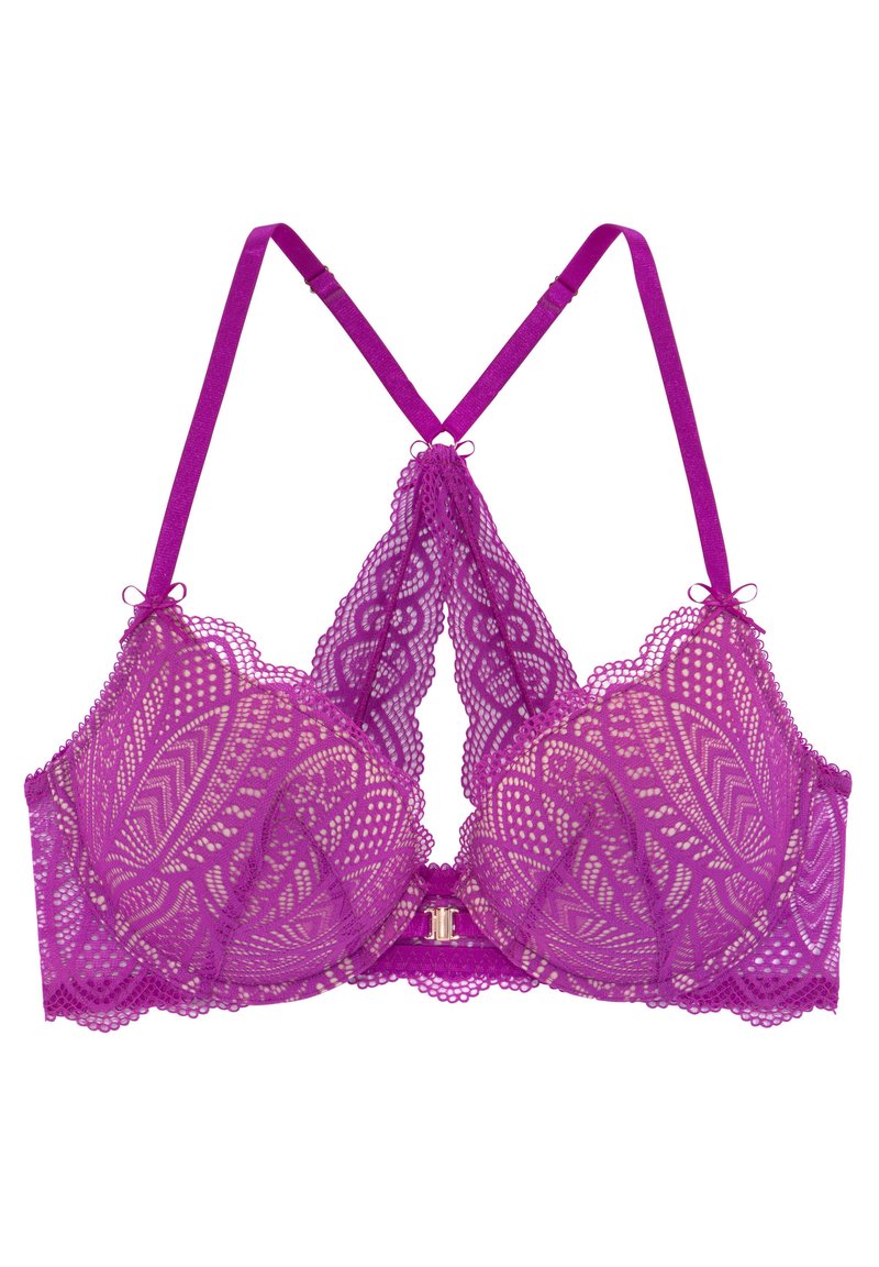 Lascana Push-up BH paars