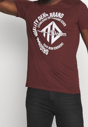 T-shirt imprimé - bordeaux