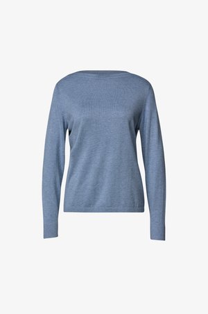 Street One, BASIC PULLOVER MIT U-BOOT-AUSSCHNITT - Jersey de punto - northern blue mel.
