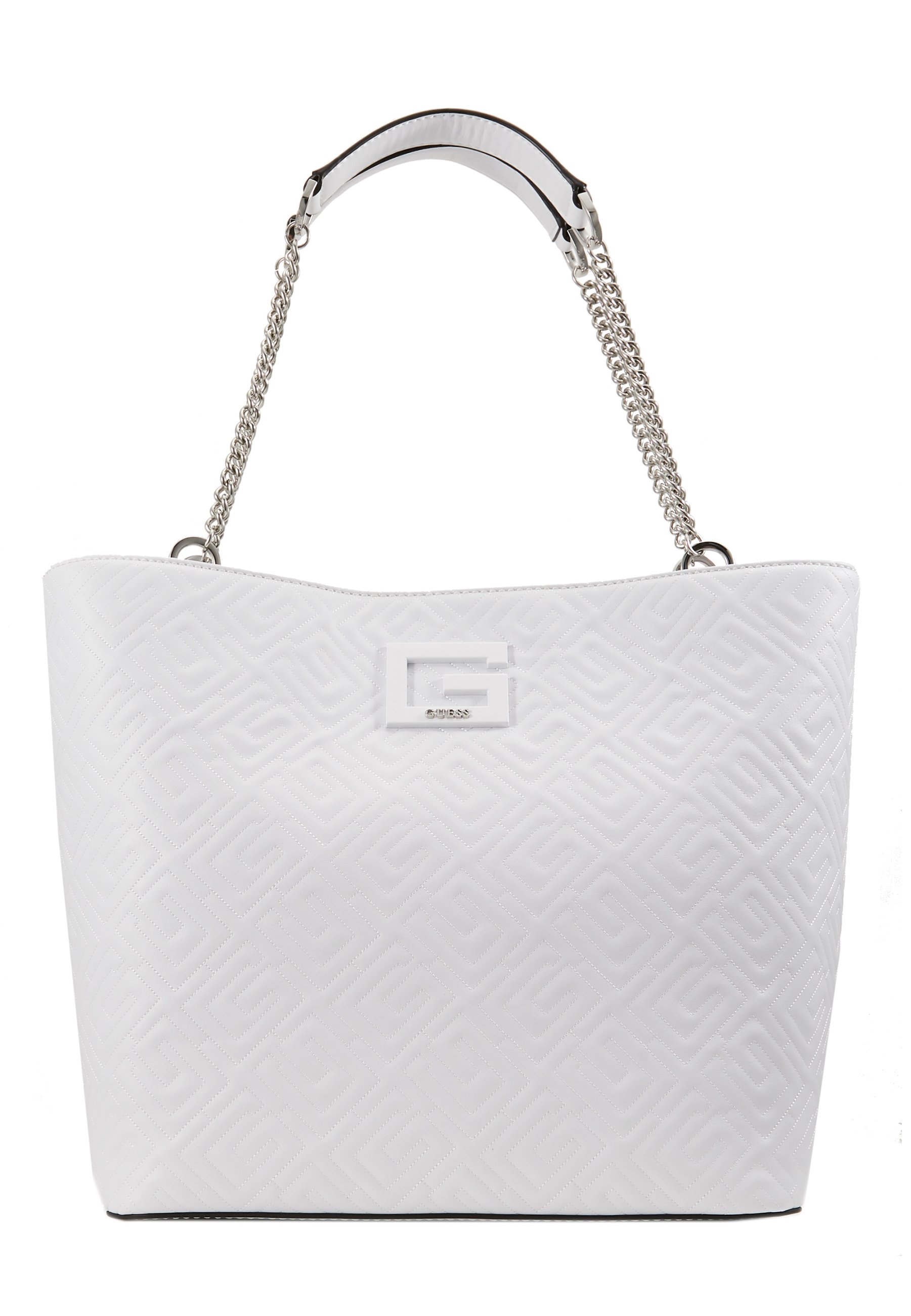 guess white tote bags