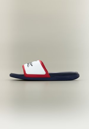 SERVE SLIDE DUAL - Μιουλ - white/navy/red