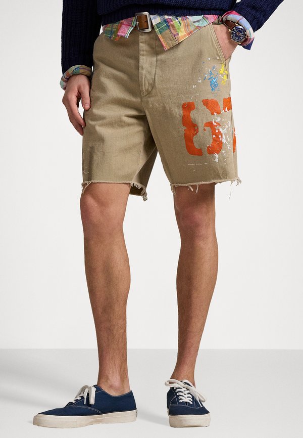 RUSTIC TWILL FLAT FRONT SHORT - Shorts - khaki hill