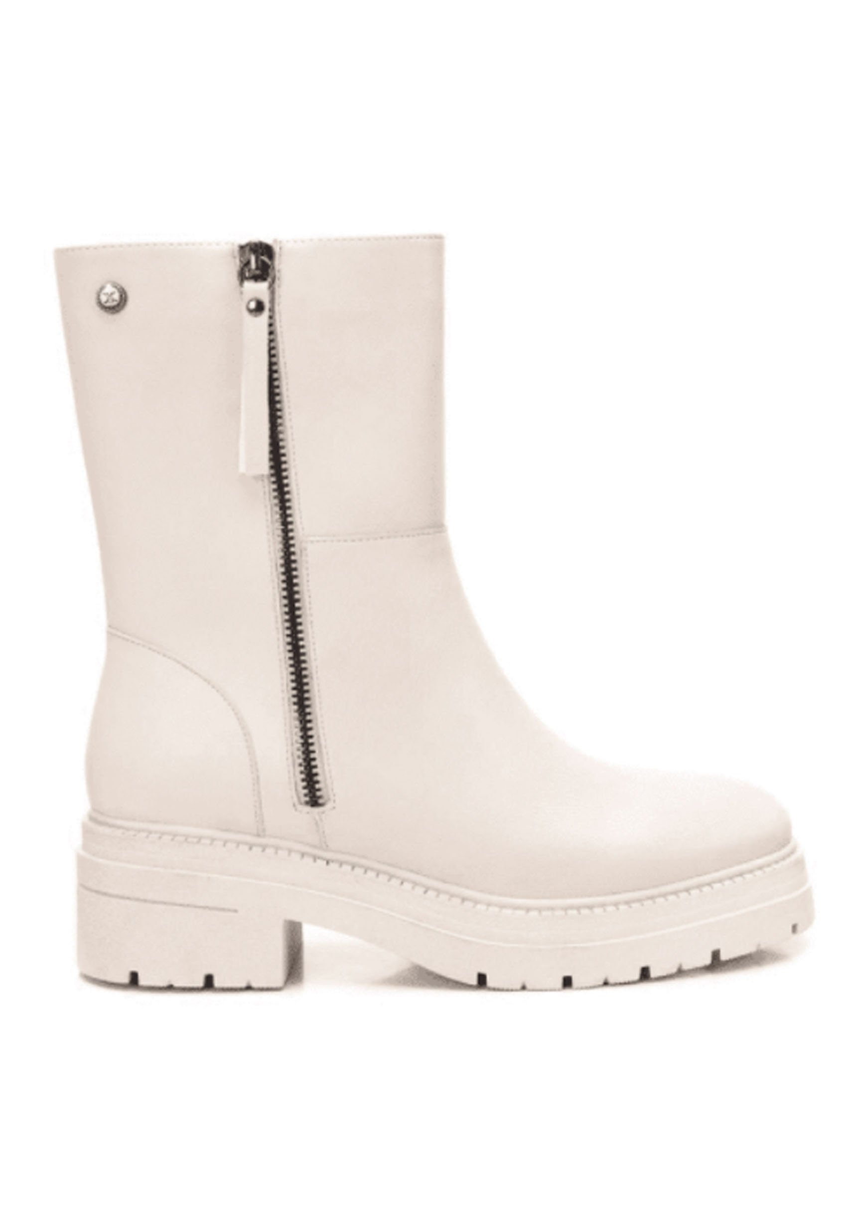 XTI CREMALLERA - Botines con plataforma - blanco/rosa - Zalando.es