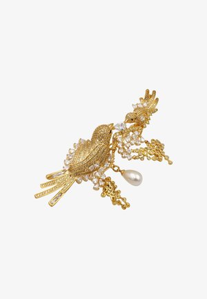 HEBE JEWELS, BIRDS - Spilla - goldfarben/weiß
