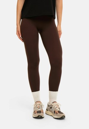 Liberté Essentiel, NINNA-RIB-LEGGING - Legging (type pantalon) - coffee bean