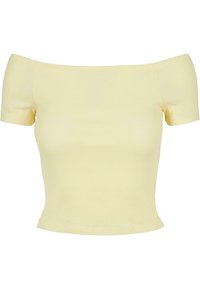 OFF SHOULDER - T-Shirt basic - softyellow