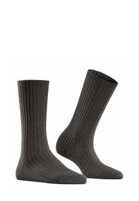 FALKE COSY WOOL BOOT - Calze - dark brown