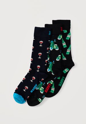 SCOOTER & BEER & WINEGLASS UNISEX 3 PACK - Κάλτσες - multi-coloured