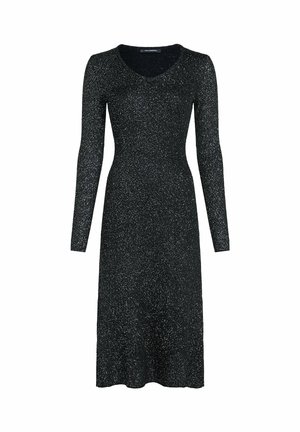 KARL LAGERFELD, SEQUIN KNITTED - Dienas kleita - gunmetal lurex