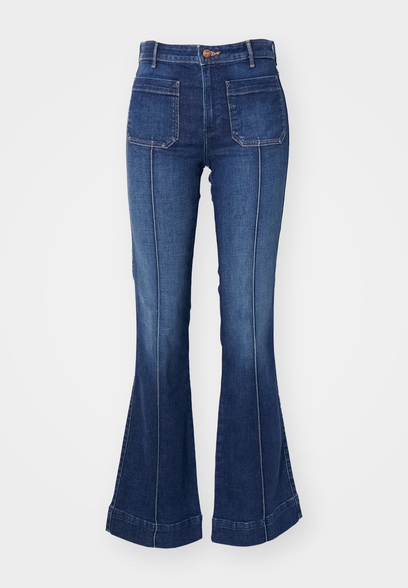 Wrangler FLARE - Flared Jeans - slate tint/donkerblauw denim - Zalando.nl