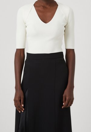 T-shirt med print - white