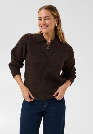 Kaffe, KASELMINA KNIT PULLOVER - Pullover - coffee bean cc