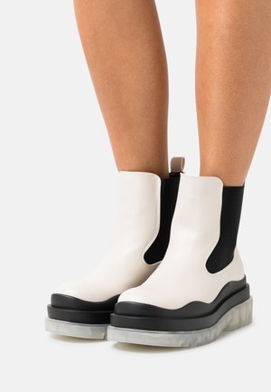 Bottines à plateau - off-white
