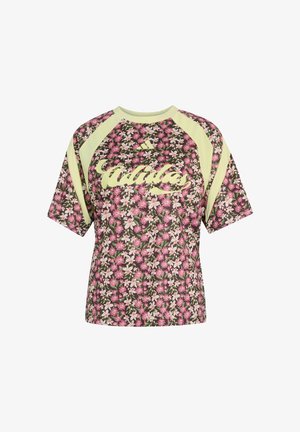 adidas Sportswear, ADIDAS SPORTSWEAR ADIDAS X FARM RIO HOUSE OF TIRO JERSEY - T-shirt print - auburn pearl citrine multicolor