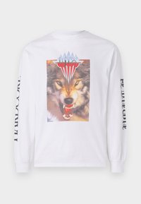 WOLF TEE UNISEX - Pikkade varrukatega topp - white