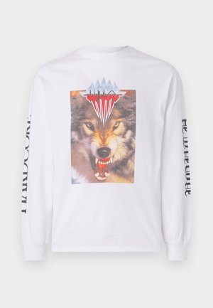 WOLF TEE UNISEX - Langarmshirt - white