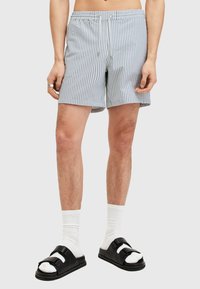 AllSaints WARDEN - Shorts da mare - white grey