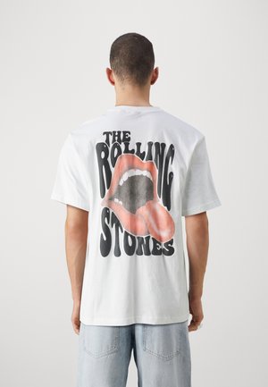 Only & Sons ONSROLLINGSTONES TEE UNISEX - Nyomott mintás póló - white