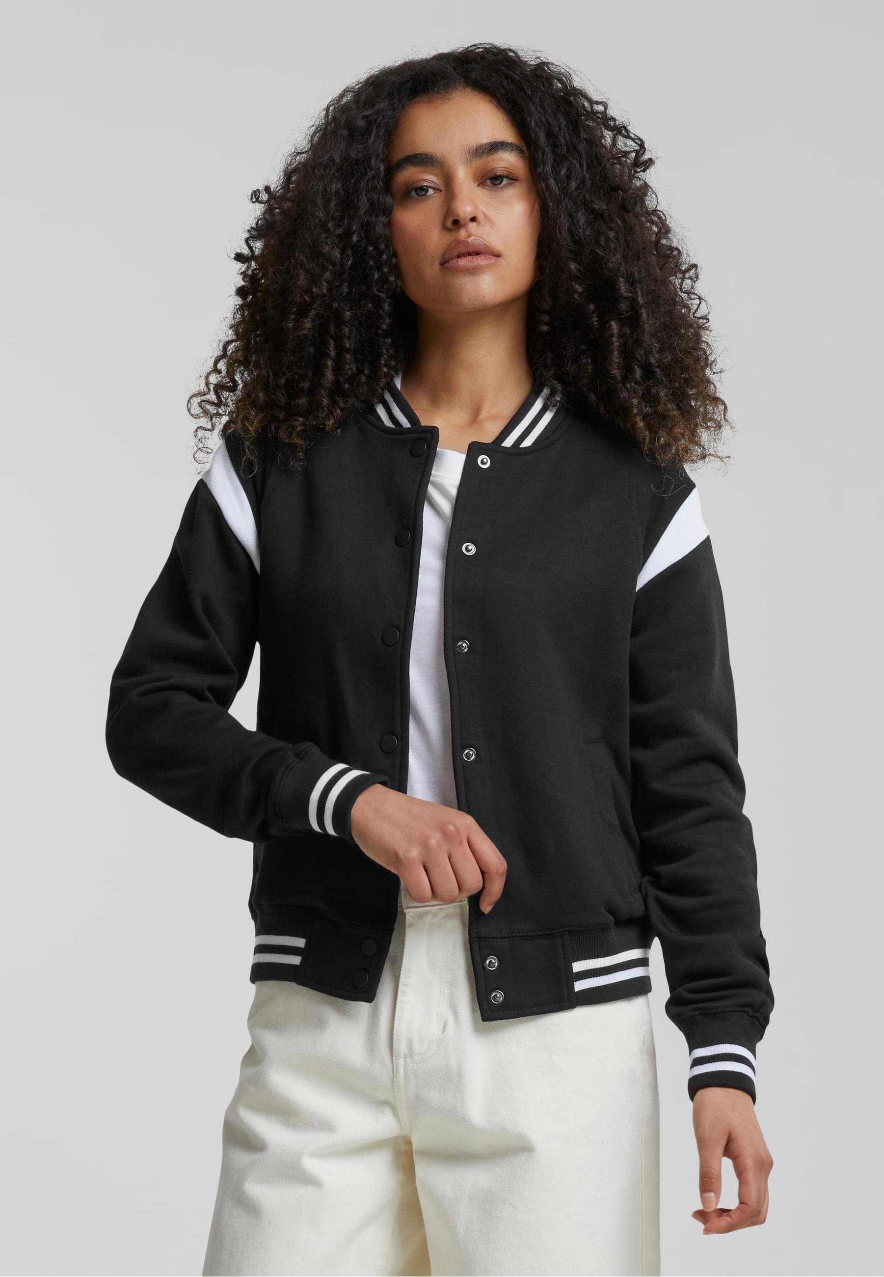 Urban Classics INSET COLLEGE - Sweat zippé - beige braun/marron