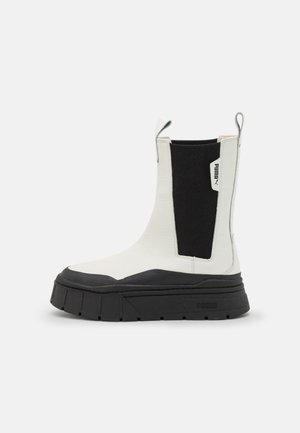 MAYZE STACK CHELSEA - Platvormtallaga poolsaapad - vaporous gray