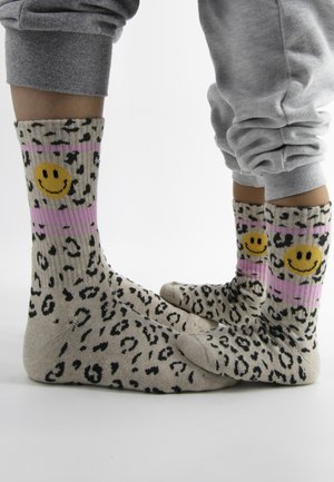 Ewers LEO SMILE DOPPELPACK - Socken - dunkel beige meliert