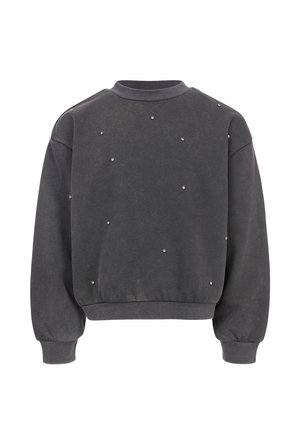 SWEATER WASHED ANTRA STRASS - Sweater - grijs