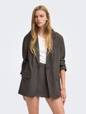 ONLY, ONLLINDA LS BOYFR MEL BLAZER TLR NOOS - Cappotto corto - chocolate torte