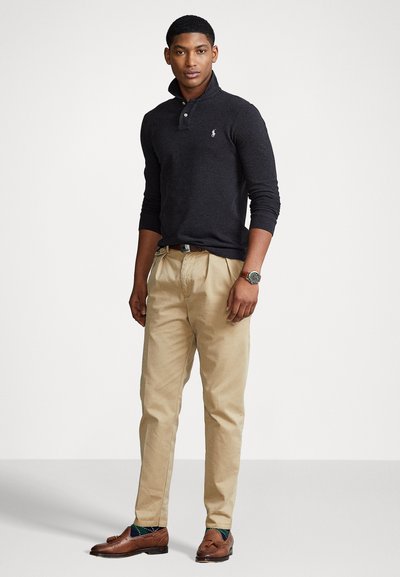 Polo Ralph Lauren LONG SLEEVE - Pikkade varrukatega topp - black marl heather