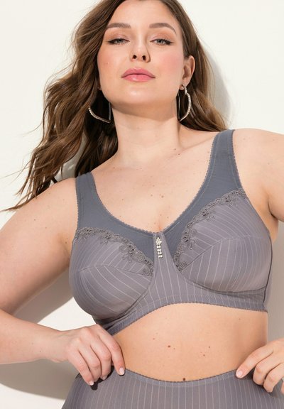 Ulla Popken Bustier In Confezione Doppia Con Cuori/tinta Unita E Scollo Rotondo Confezione Da 2 42 A  59656008