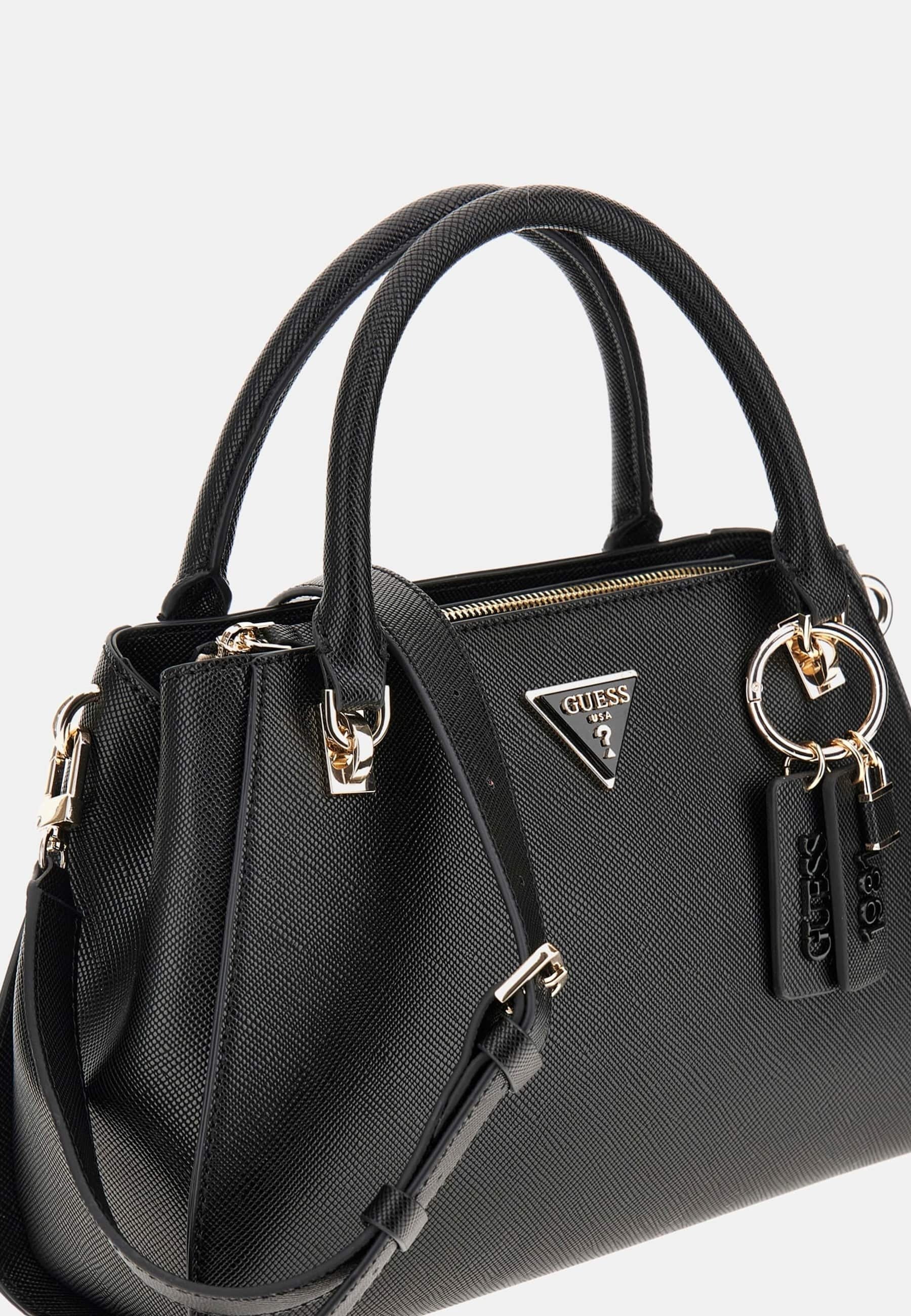 Guess NOELLE SAFFIAN - Geantă de mână - schwarz/negru - Zalando.ro