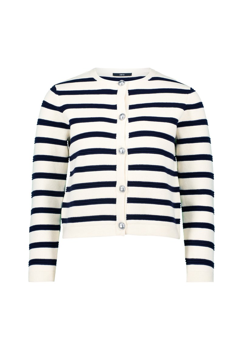 zero Strickjacke white/weiß