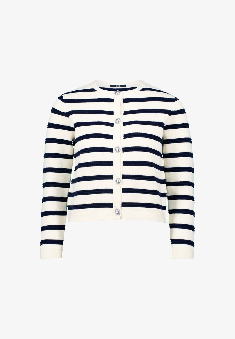 zero Strickjacke white/weiß
