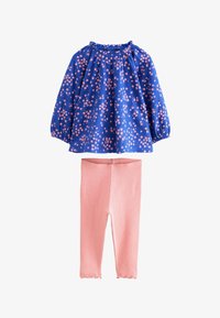 Seleccionado, blue ditsy floral