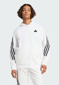 adidas Sportswear FULL   - Felpa con zip - white