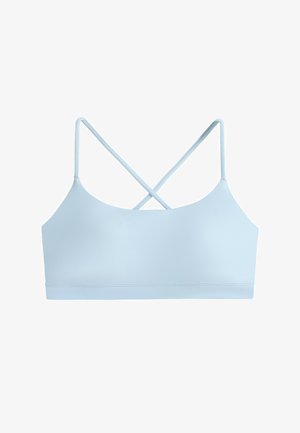 OYSHO, LIGHT-SUPPORT COMFORTLUX SPORTS BRA WITH CROSSOVER STRAPS - Brassière - light blue