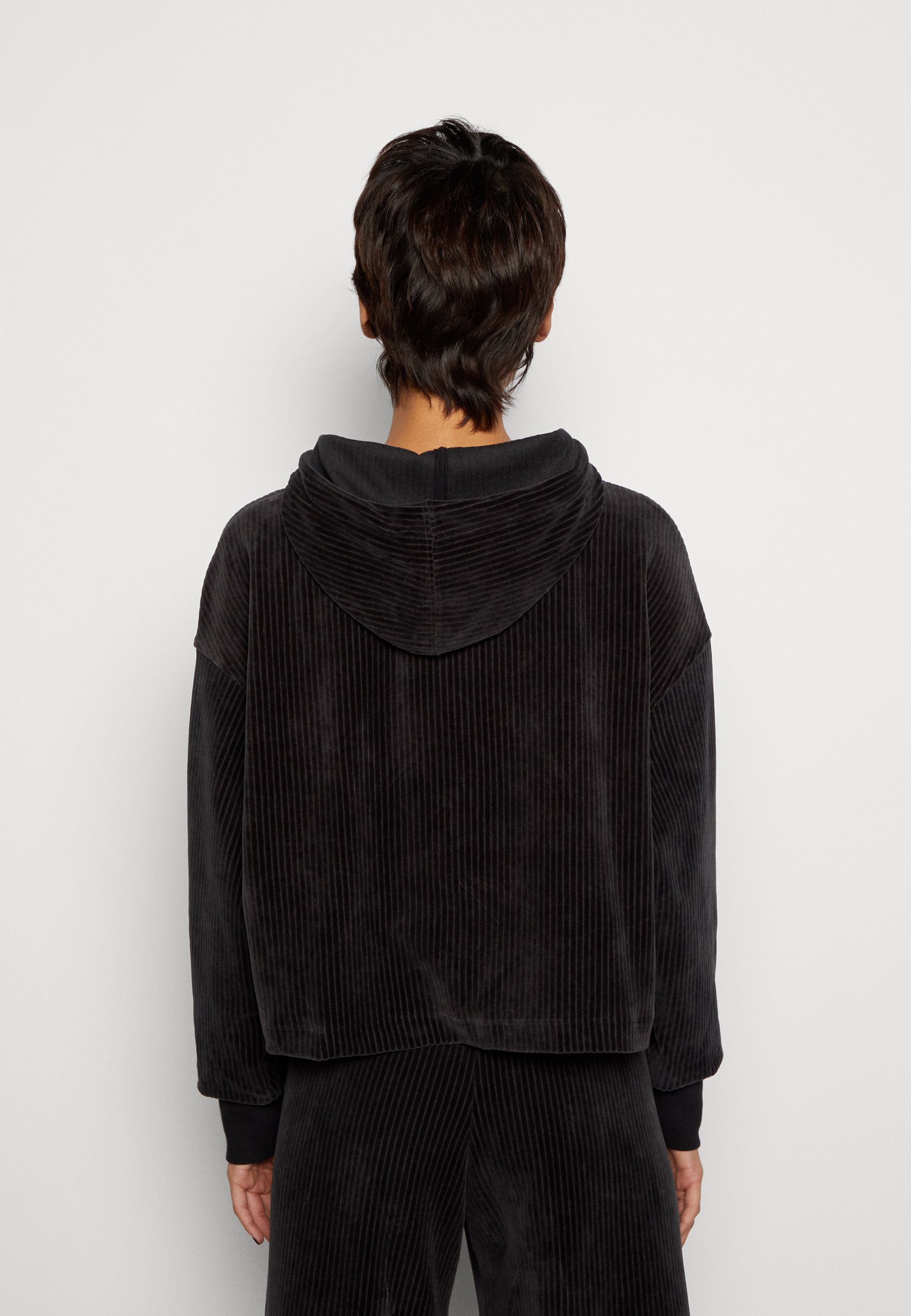 nike black cord hoodie