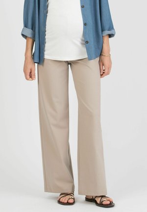 KIMBERLY-IN PONTE - Broek - beige