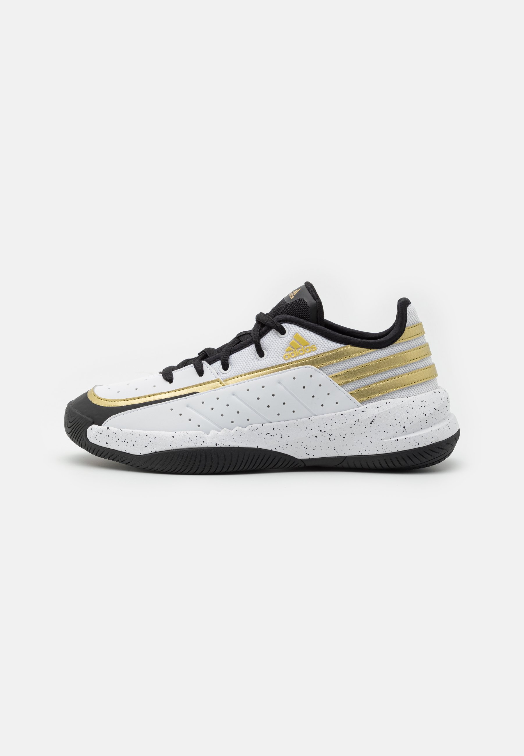 Adidas basketball shoes white and gold Clearance